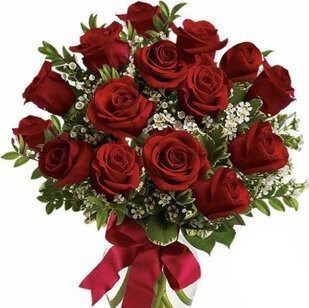 15 red roses with greenery | Flower Delivery Ivanovo